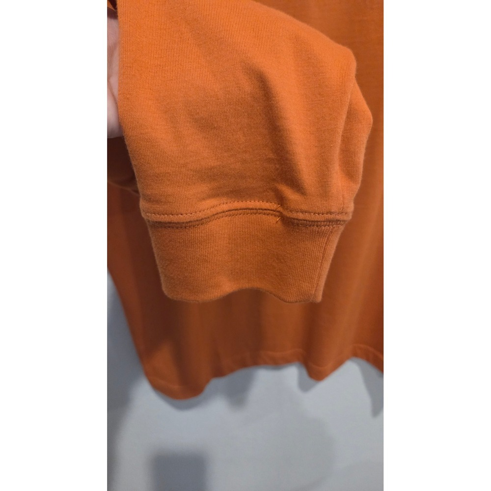 Tailorbyrd Shirt Pima Cotton Long Sleeve Crew Neck Regular Orange Preppy Men M - Picture 12 of 12